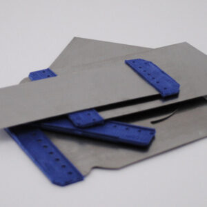 Set of steel spatulas